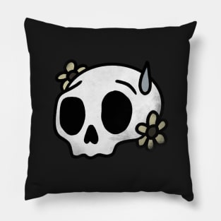 Nervous Skull Pillow