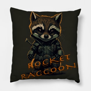 cute Rocket Raccoon Pillow