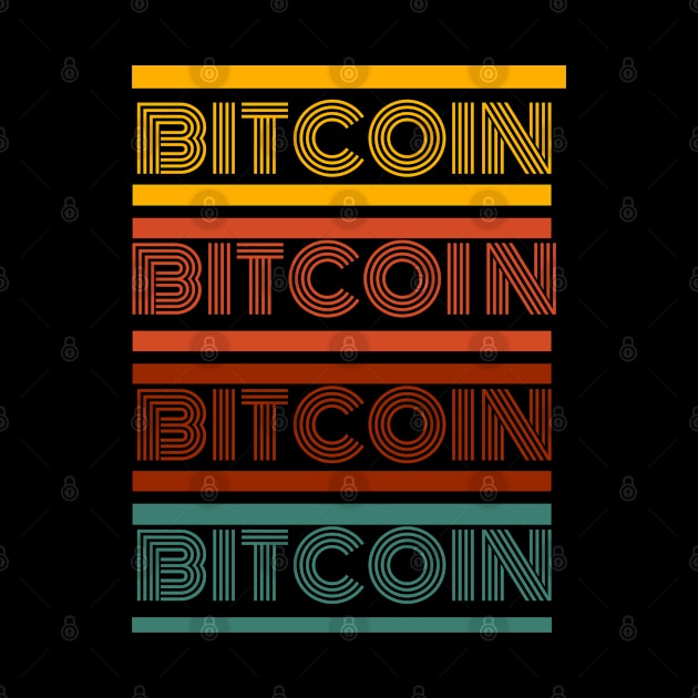 Bitcoin Retro Vintage Typography by RedSparkle 