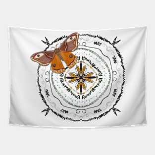 Butterfly and mandala Tapestry