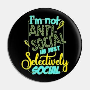 Selectively Social Pin