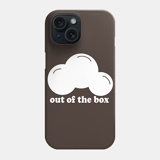 Out Of The Box White Phone Case by Aspita