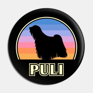 Puli Vintage Sunset Dog Pin