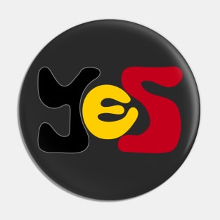 Yes to The Voice to Parliament Referendum Australia Aboriginal and Torres Straight Islander Pin