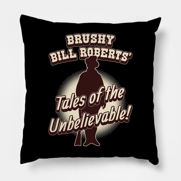 Brushy Bill Roberts Pillow by robotrobotROBOT