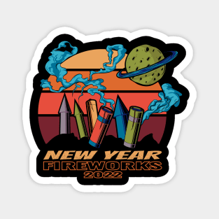 new year fireworks Magnet