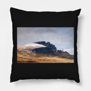 Winter for The Old Man of Storr Pillow