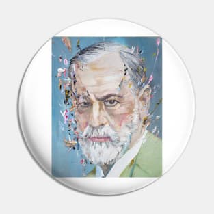 SIGMUND FREUD - oil portrait Pin