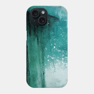 Teal abstract Phone Case