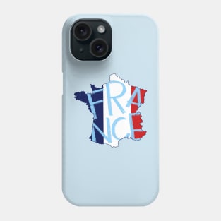 France country typography Phone Case