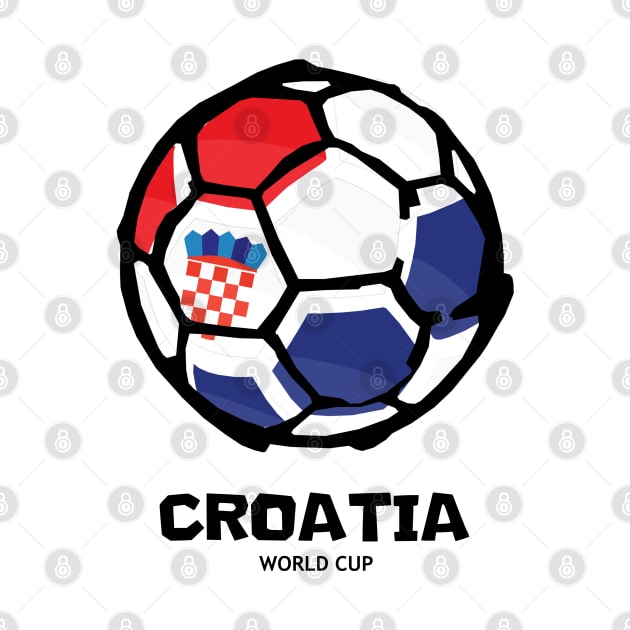 Croatia Football Country Flag by KewaleeTee