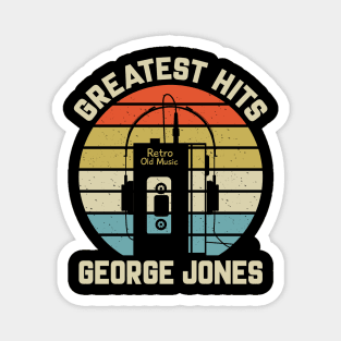 Greatest Hits George Retro Walkman Jones Vintage Art Magnet