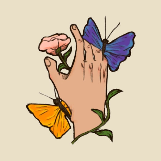 Nature hand by PeetDraws