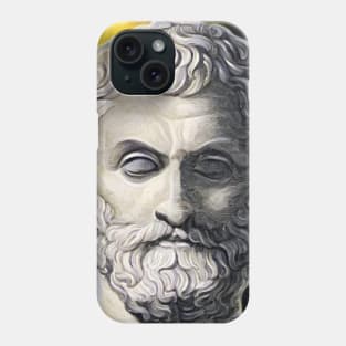 Thales of Miletus Yellow Portrait | Thales of Miletus Artwork 9 Phone Case