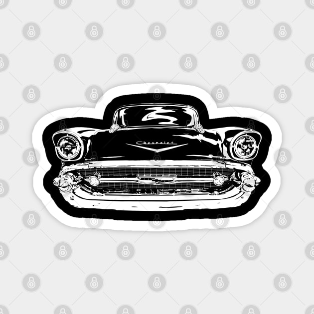 1957 Bel Air Magnet by GrizzlyVisionStudio