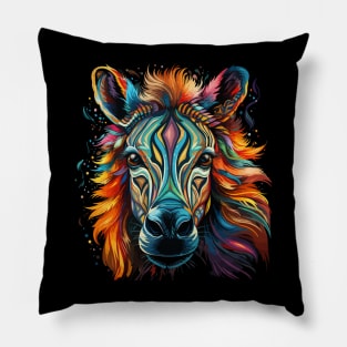 Zebra Rainbow Pillow