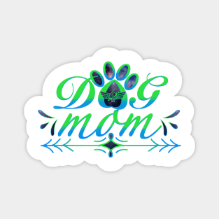 Dog Mom Space Ranger Magnet