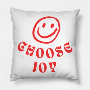 Choose Joy Smile Happy Back Pillow