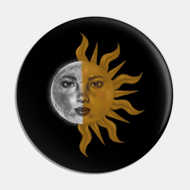 Part sun & Part moon Pin by steph_sanchez
