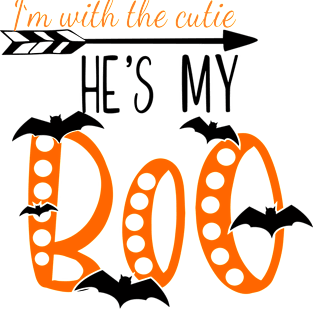 Hes my boo, halloween , couples shirt,  for him Magnet