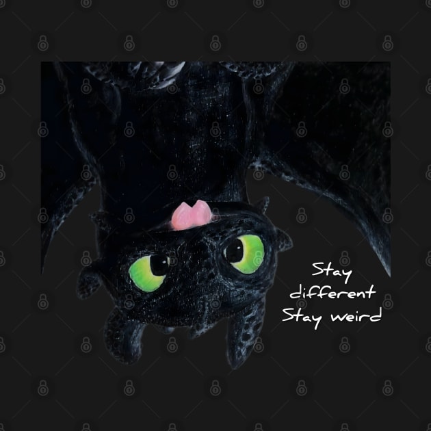 Toothless Upside Down Sticker by Lycoris ArtSpark