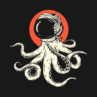 Octopus with Astronaut Helmet T-Shirt