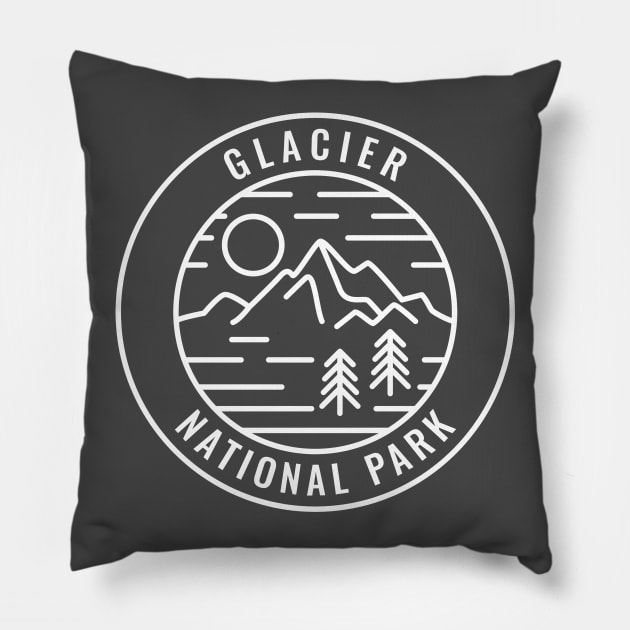 Glacier National Park Pillow by roamfree