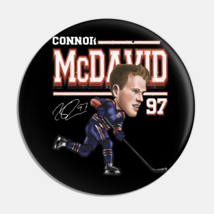 Connor McDavid Edmonton Cartoon Pin