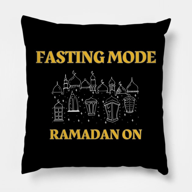 Fasting mode Ramadan on| Ramadan Kareem Pillow by rock-052@hotmail.com