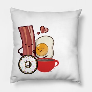 FUNNY Bacon And Eggs Breakfast Pillow