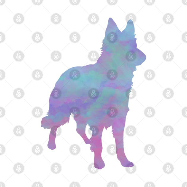 Rainbow Pastel German Shepherd by TrapperWeasel