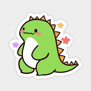 Kawaii cute green dino Magnet