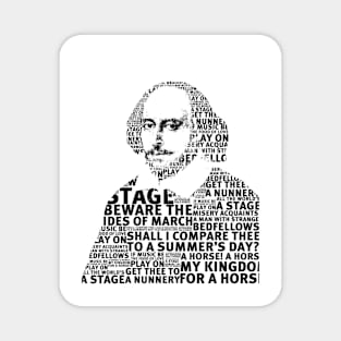 SHAKESPEARE TEXT ART Magnet