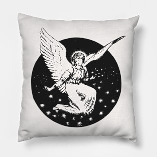 Victorian style Angel engraving Pillow