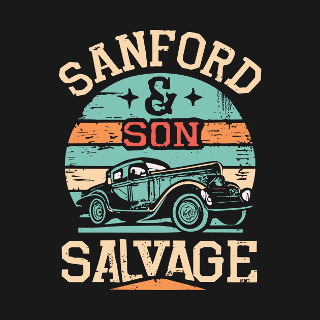 Sanford & Son Salvage Sign by A Floral Letter Capital letter A | Monogram, Sticker