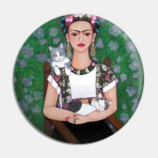 Frida cat lover Pin