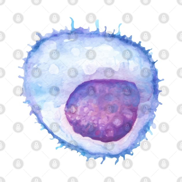 B cell WBC white blood cell by labstud