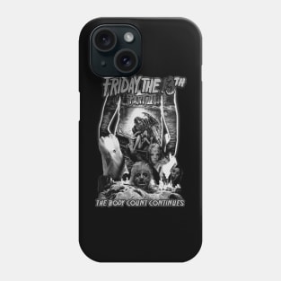 Friday The 13th, Part II. (Black and White). Phone Case