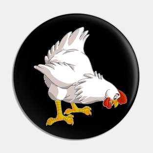 Cartoon Chicken Pin