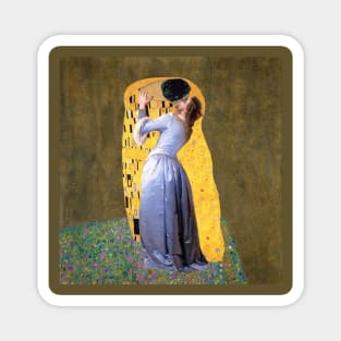 Hayez & Klimt kiss (parody) Magnet