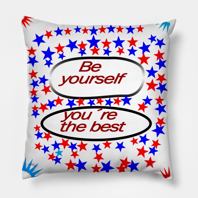 be yourself Pillow by mohamedmalaga