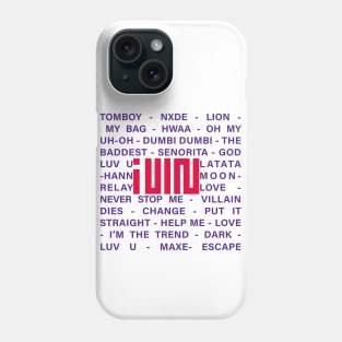 SONGS OF THE GROUP (G) IDLE Phone Case