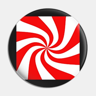 Peppermint Candy Christmas Graphic Design Gifts Pin