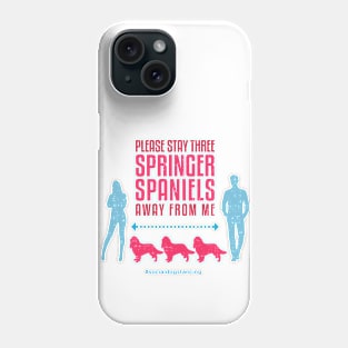 Springer Spaniel Social Distancing Guide Phone Case