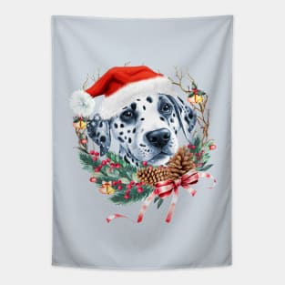 Christmas Dog Dalmatian Tapestry