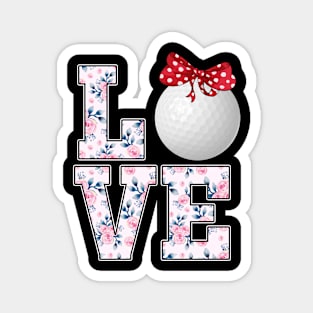 Summer Floral Love Golf Magnet