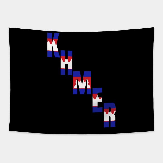 Khmer Flag Tapestry by KhmeRootz