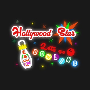 Hollywood Star Bowling Alley - Big Lebowski Movie T-Shirt
