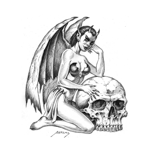 Devilgirl and Skull by Paul_Abrams