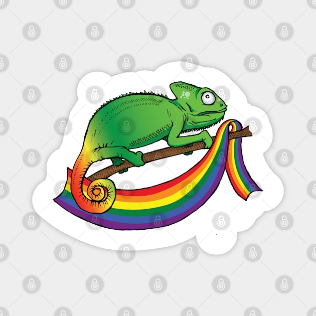 Chameleon Party Magnet by viograpiks